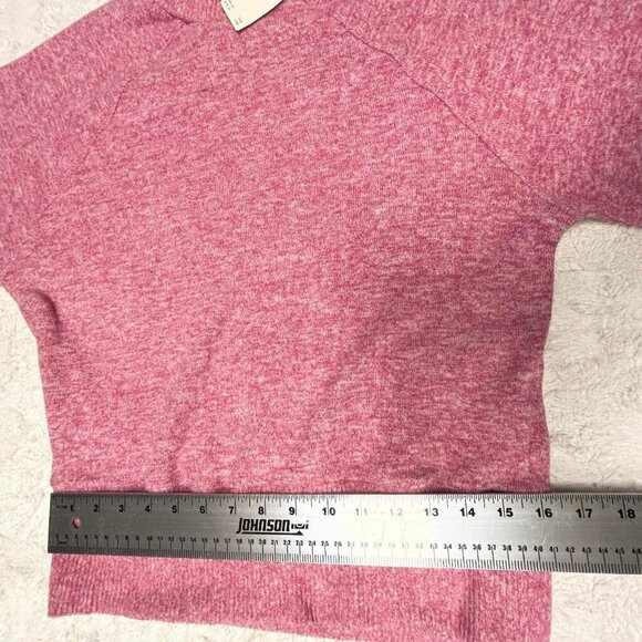 New Maeve by Anthropologie XS Raspberry Mock Neck Pullover Sweater Extended - Picture 8 of 9